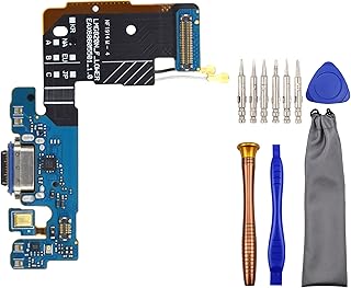 USB Charging Port Replacement Part Flex Cable for (US Version) LG G8 ThinQ LM-G820N with Microphone Headphone Jack and Tool Kit