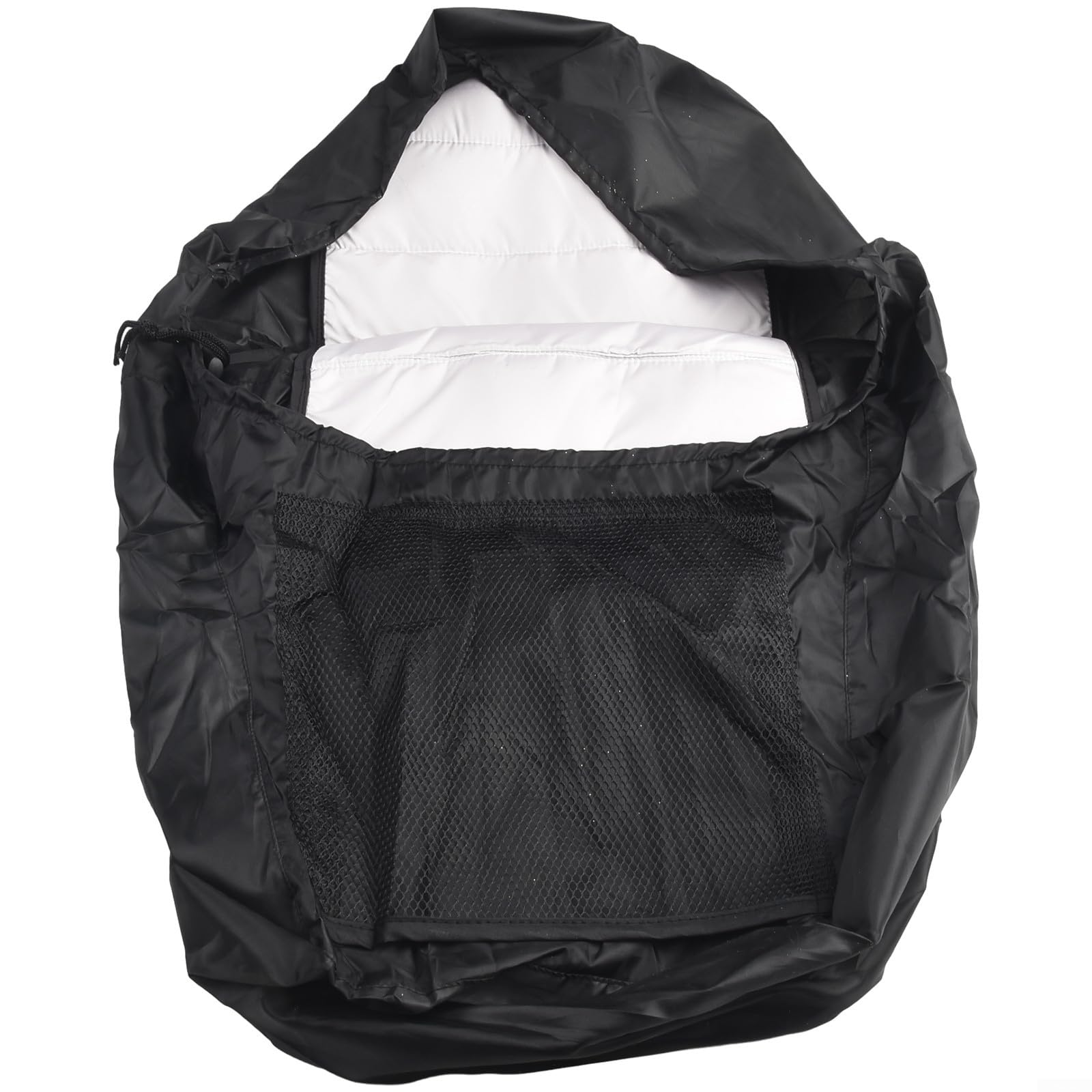 Funda para asiento de tractor con tela impermeable, cordón elástico y bolsillos traseros para cortacésped y tractores agrícolas (gris)