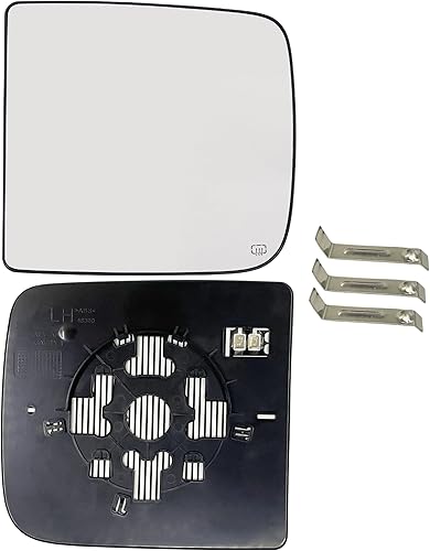 Ram - Espejo de remolque lateral del conductor compatible con Dodge Ram 2009-2020 1500 2500 3500 4500 5500 espejo de remolque de vidrio Ram lado