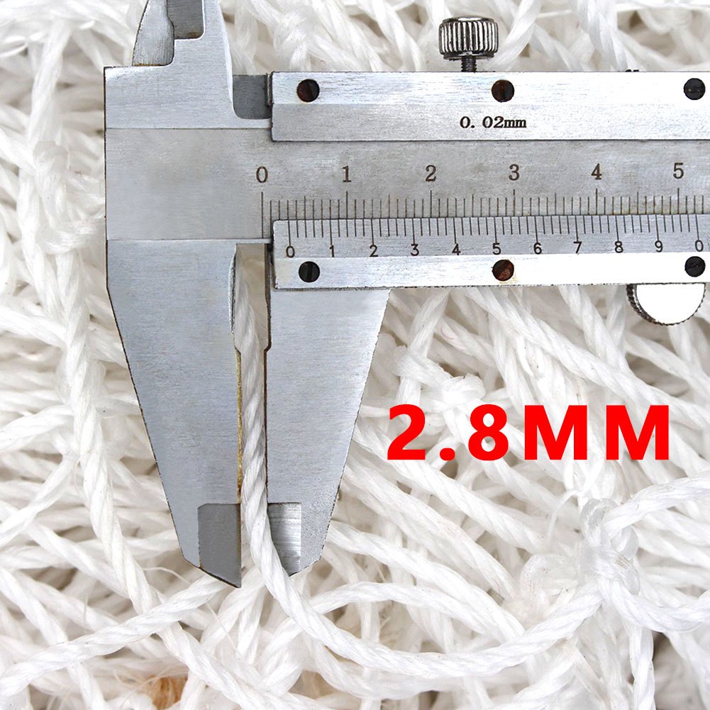 Soccer Replacement Net, Standard Size Soccer Goal Nets Sports Netting Thickened Soccer Goal Net Enhanced Break Strength for Playground Feild (7-Person System 5.5m*2.1m)