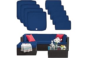 All-inclusive Outdoor Comfort: 9-Piece Patio Cushion Covers for Elevated Outdoor Living