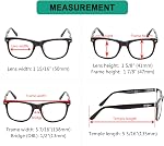 Eyekepper Women Men Reading Glasses Square Large Lenses Reader Spring-Hinges Eyeglasses