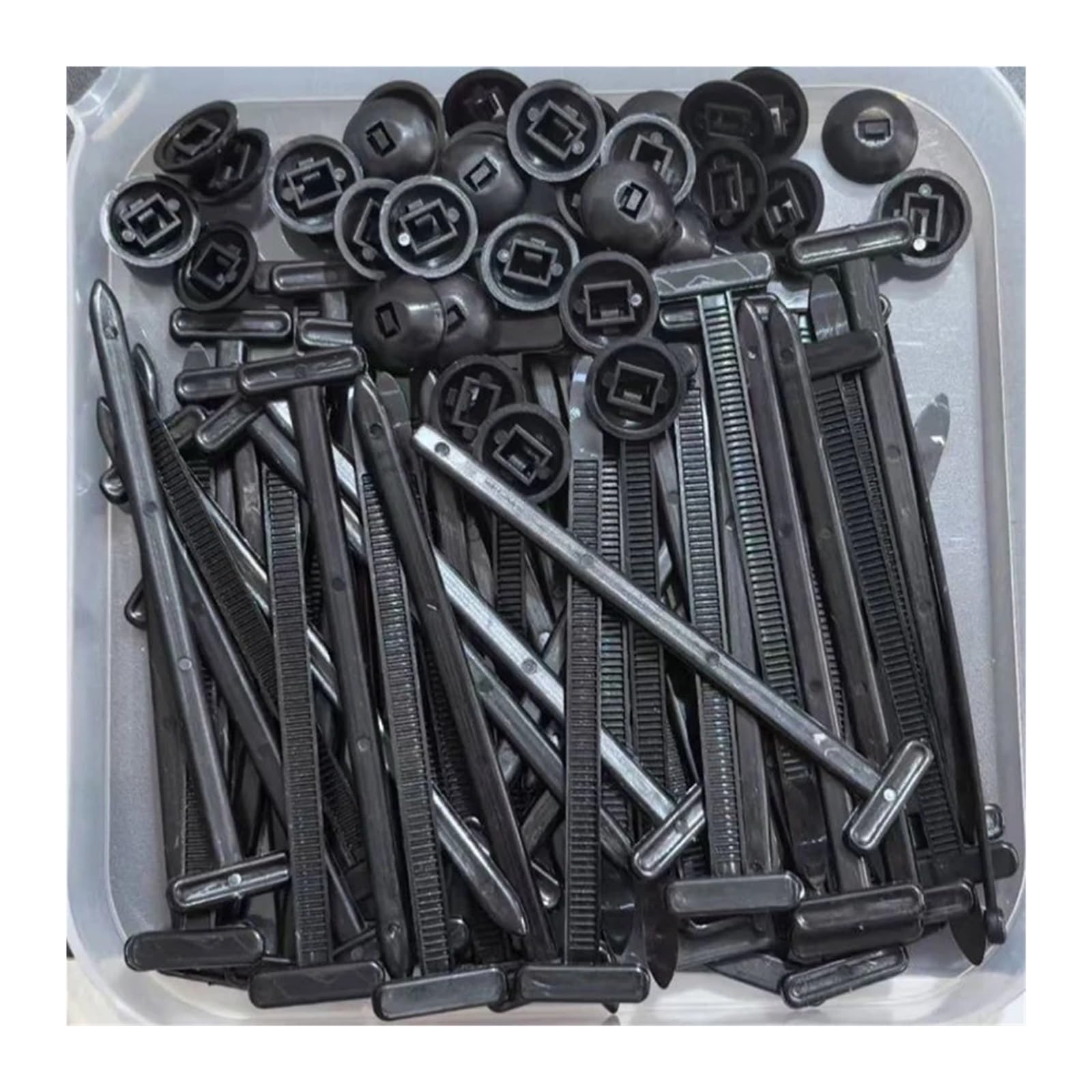 1/600 set di fascette fermacavi universali in nylon con fibbie for auto, resistenti, supporto for, clip ricambio for viti fissaggio automatico(500set)