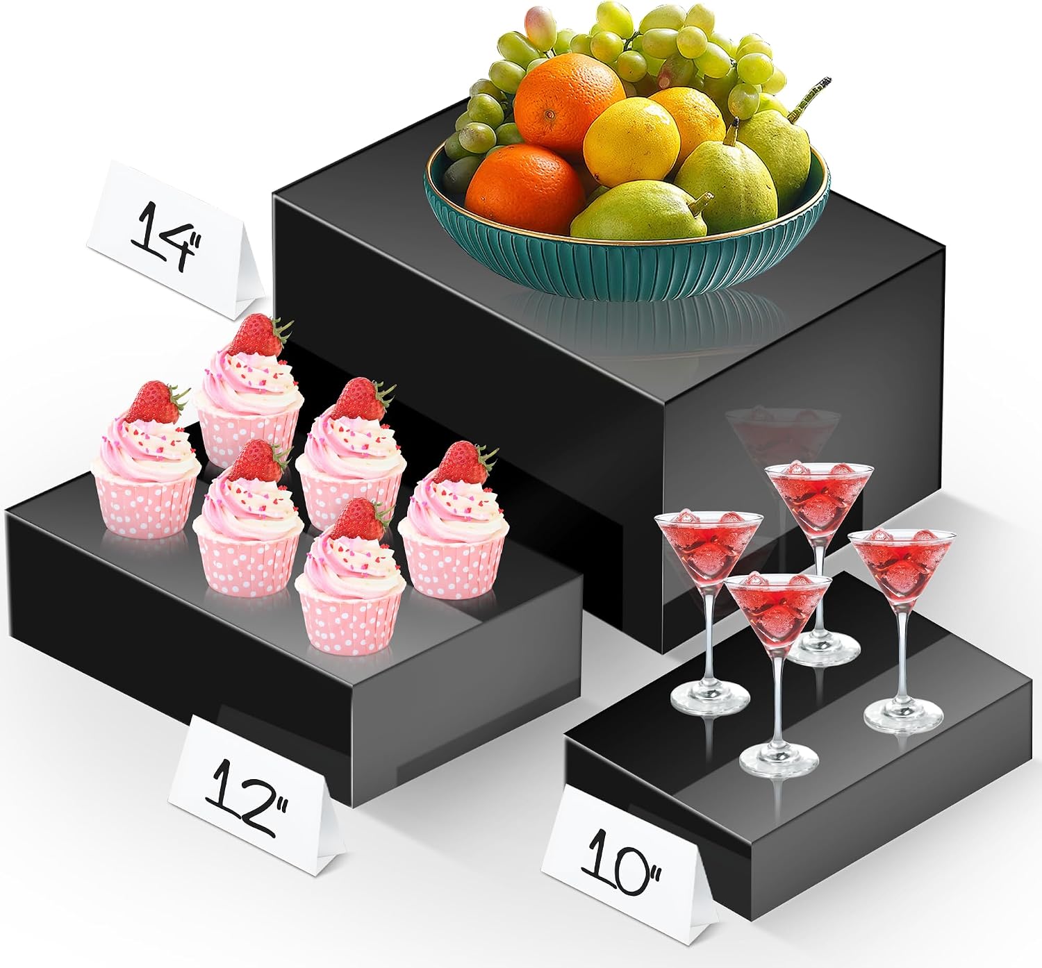Amazon.com: Vynium Extra Large Buffet Risers Set, 10