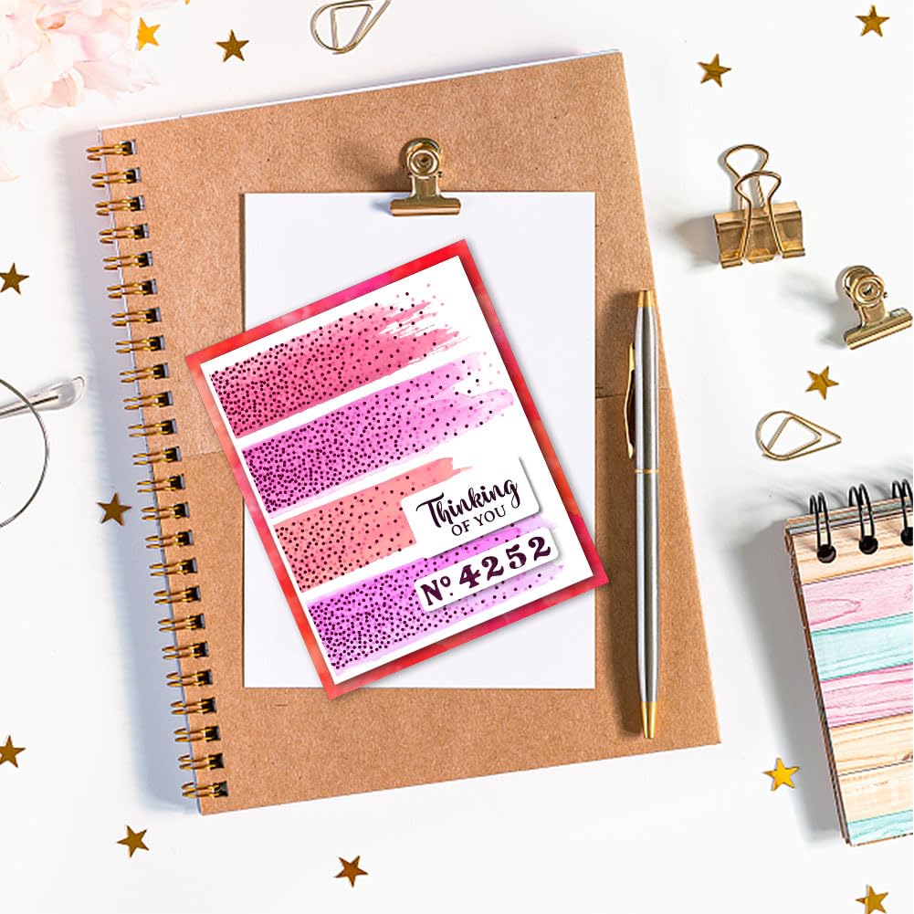 Sellos Transparentes De Feliz Cumpleaños - Hoja Con Textos Y Motivos, Para Manualidades Y Tarjetas