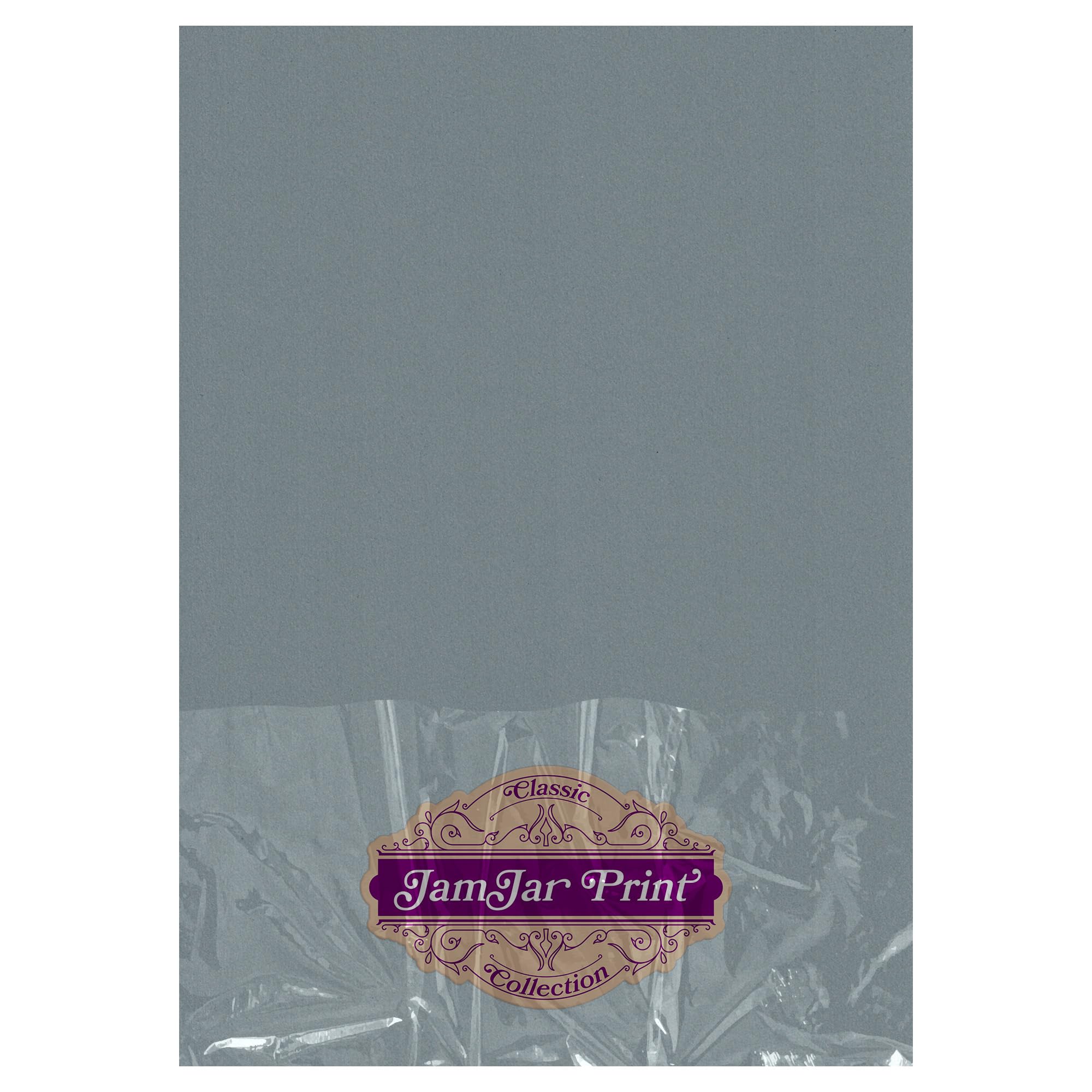 JamJar Classic Steel Grey A4 300gsm - 100 Sheets of Uncoated Matte Colour Cardstock