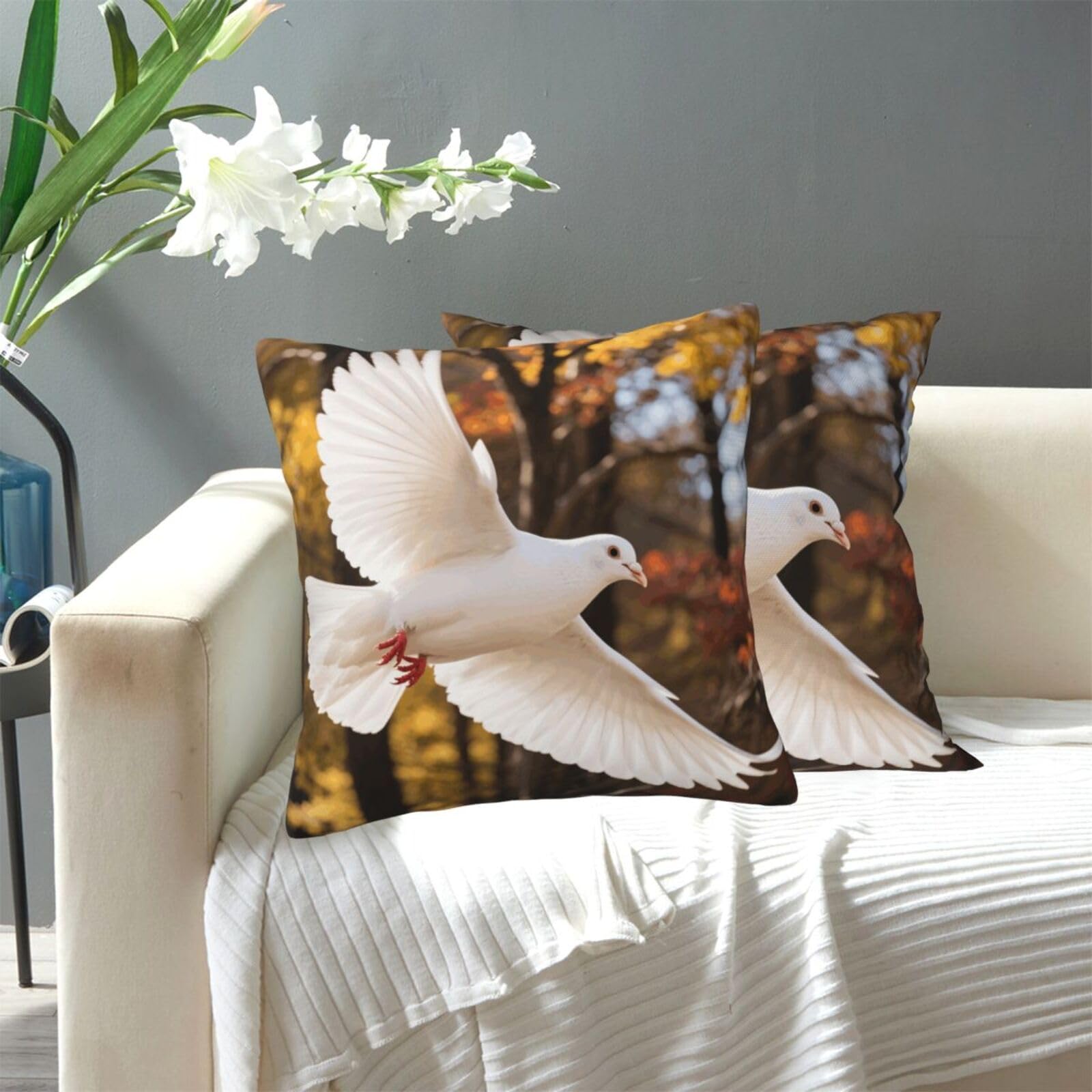 FekiLoot Decorative Throw Pillow Covers Modern Farmhouse Pillowcase Double Sided Cozy Cushion Cover for Sofa Couch Bed 20"X20" Animal