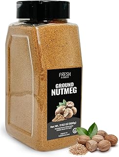 Fresh Finest Ground Nutmeg Powder, Best for Sweet & Savory Recipes, Prem...