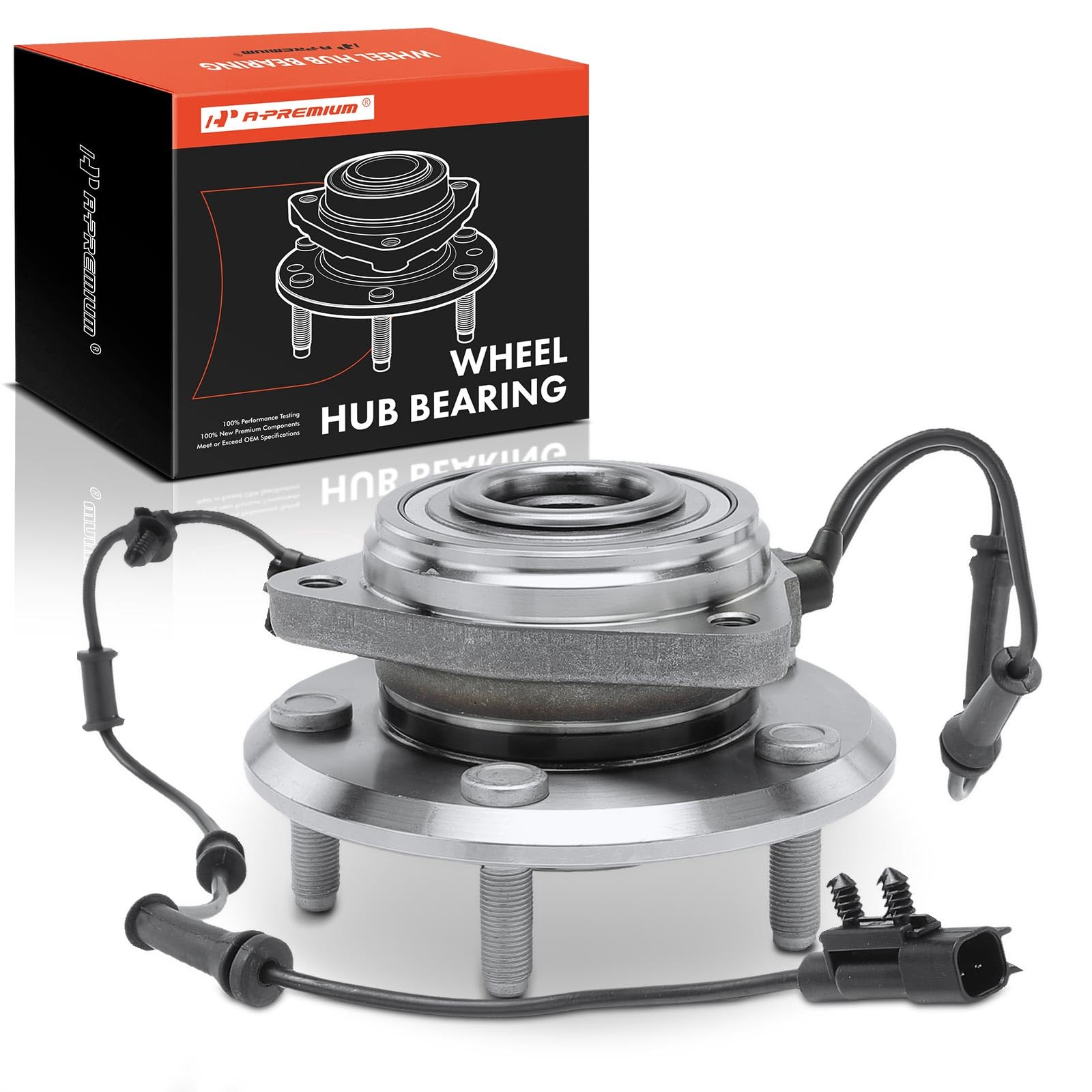 Front Wheel Bearing and Hub Assembly with ABS & 5-Lug Compatible with Jeep JK Series - Wrangler 2011-2017, Wrangler JK 2018