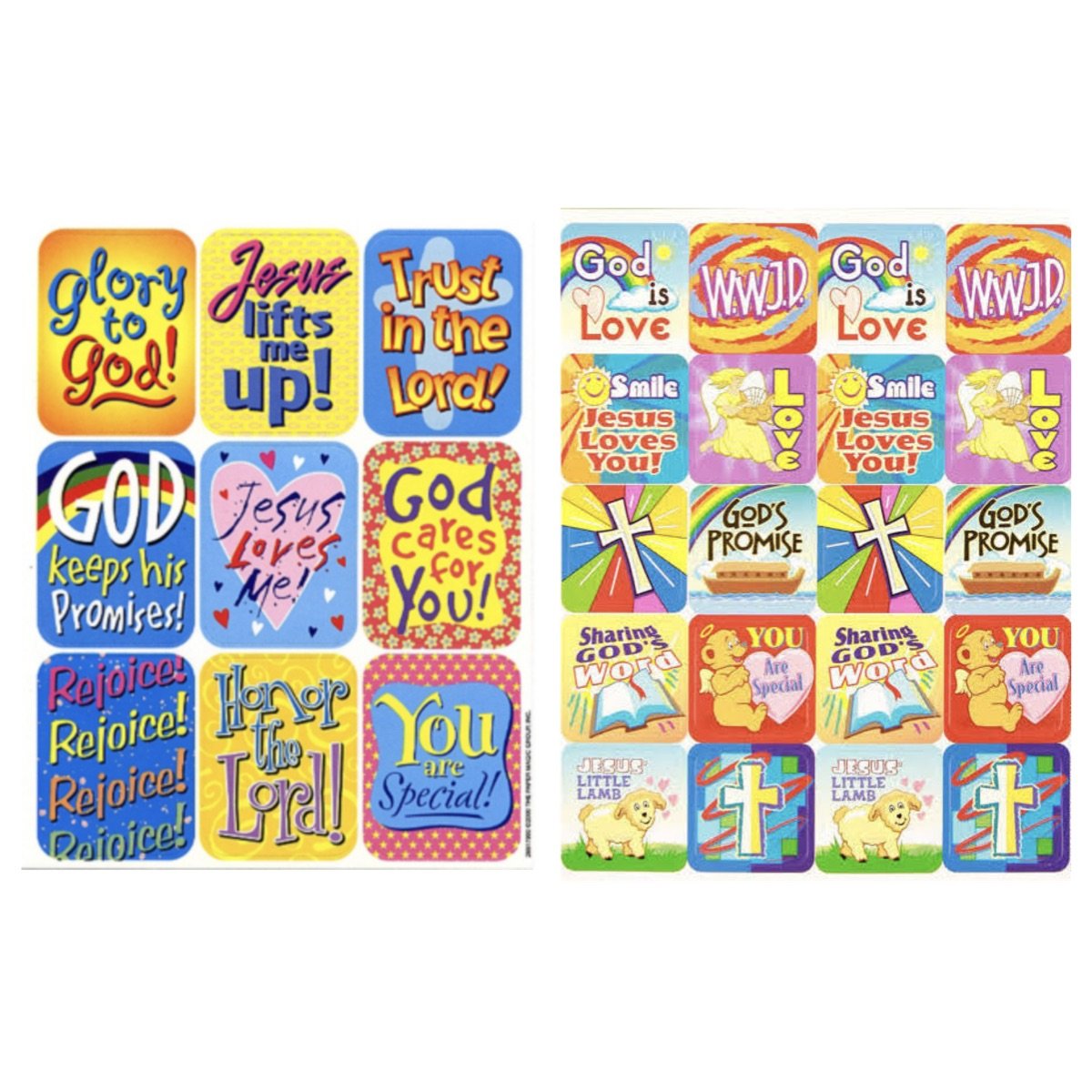156 Religious Inspirational Stickers - Vacation Bible School VBS Education Christian Christ Jesus Crafts Scrapbooking - Party
