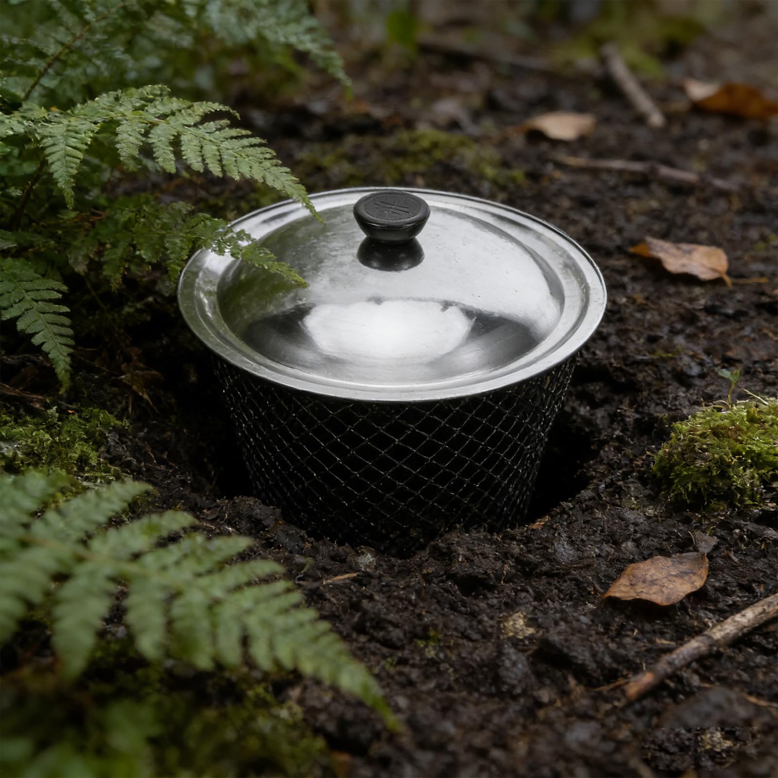 Toyvian 2 Compostadores de Lombrices Metálicos con Tapa para Jardín y Exteriores, Cubo de Basura con Orificios Diseñados y Flujo de Aire Óptimo para Compostaje