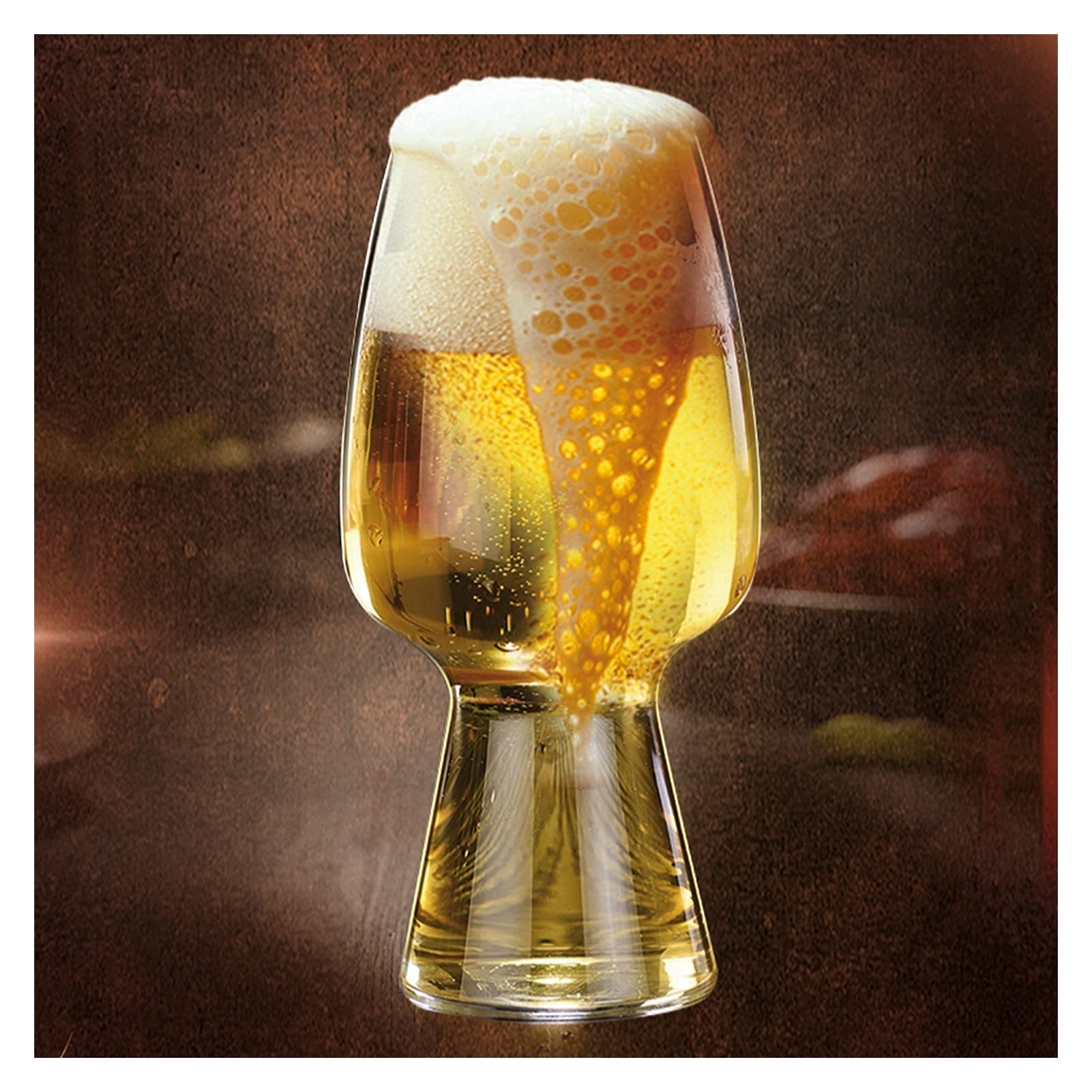 Juego de 4 vasos de cerveza, vasos de pinta, jarra de cerveza, jarra de vidrio de gran capacidad, 550 ml, la taza de cerveza ideal para festivales, barbacoas y partidos de fútbol, jarra de cervez