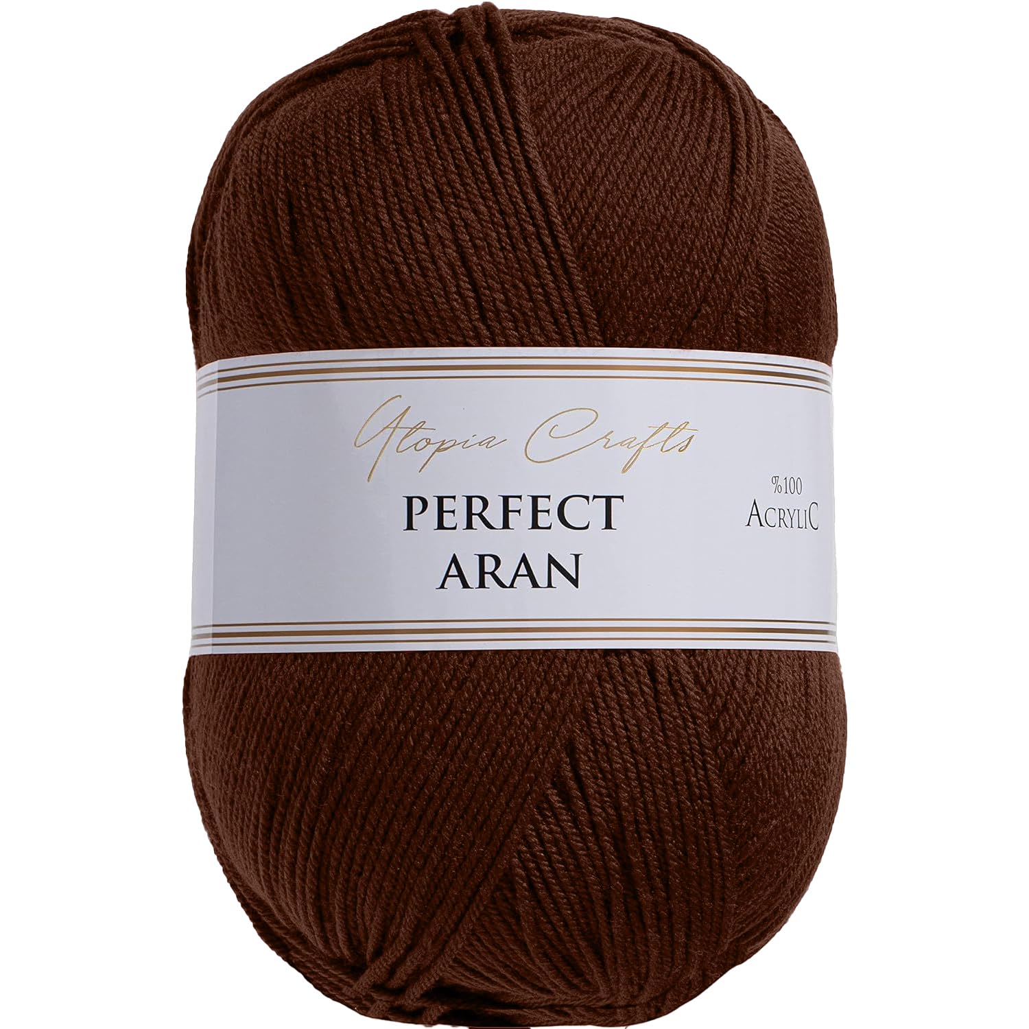 Utopia Crafts Potting Soil Aran Knitting And Crochet Yarn, 400G (Potting Soil)