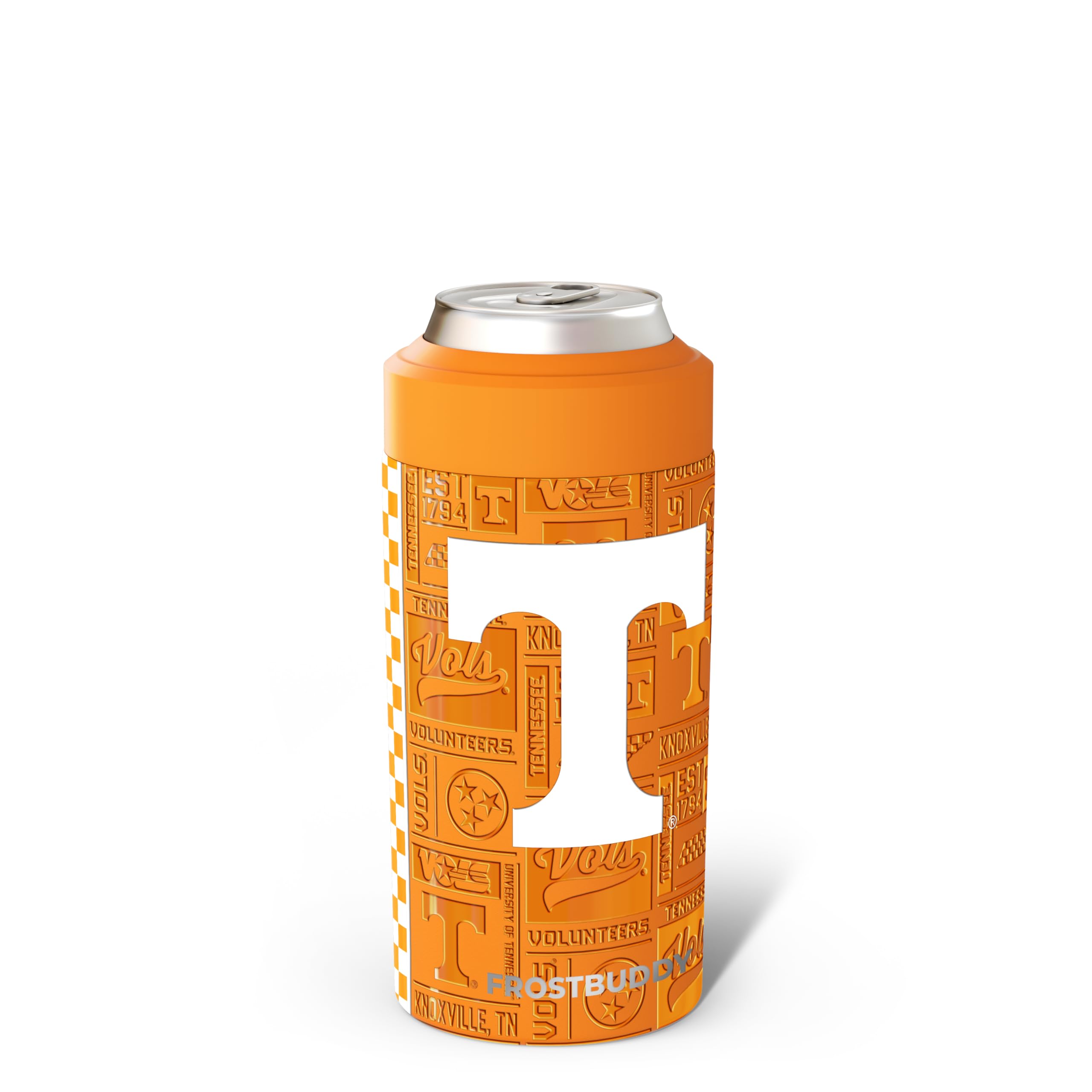 Frost Buddy Universal Can Cooler - Slim Cans, 12/16oz (Tennessee Vols | 3D)