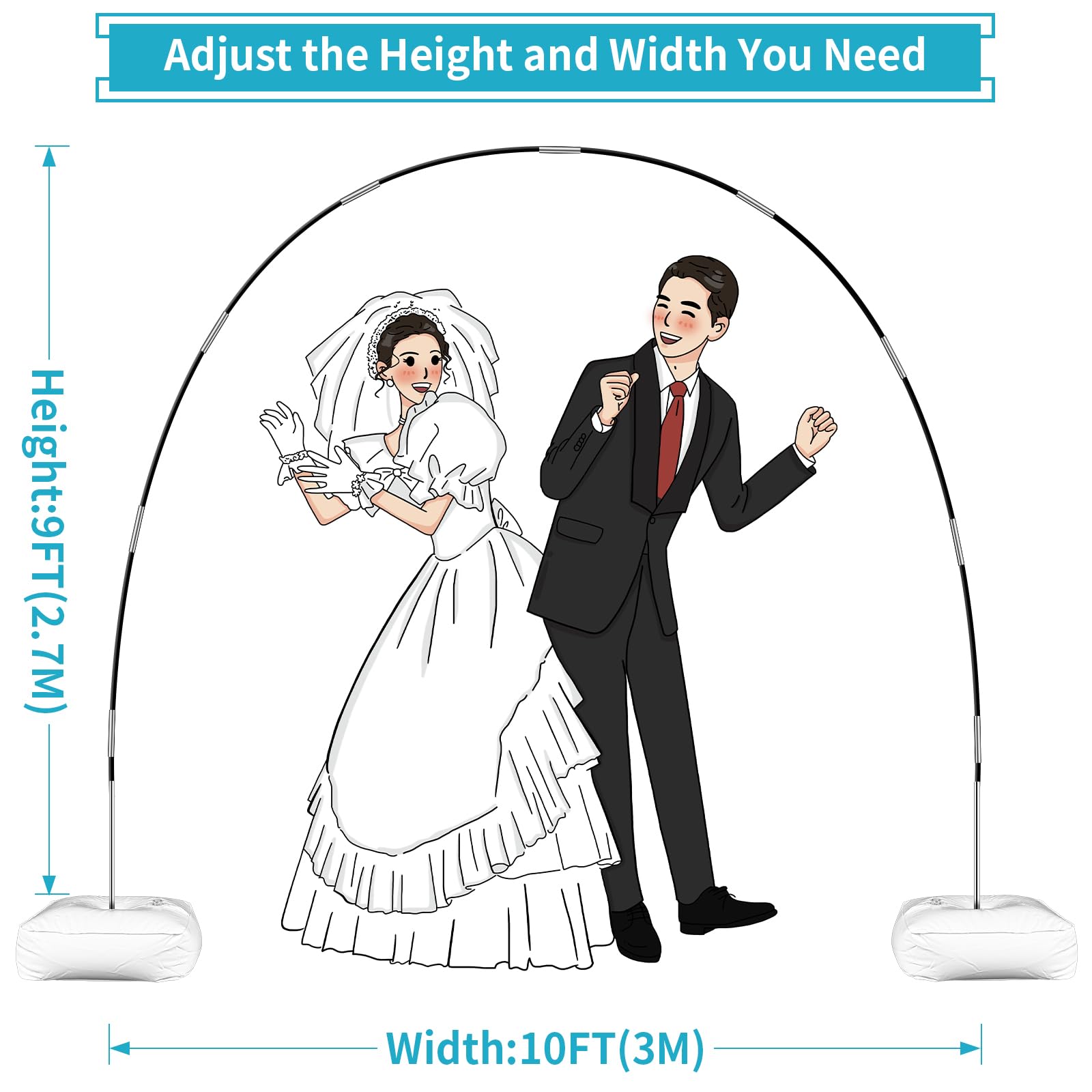Reusable Balloon Arch Kit with Stand - Image 4