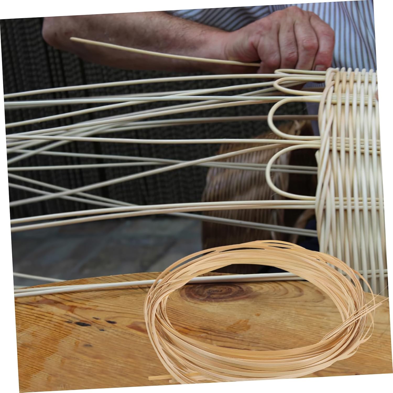 Yardwe 5rolls Strips for Basket Weaving Craft Supplies for Home Projects Wide for Creating Baskets Flower Pots
