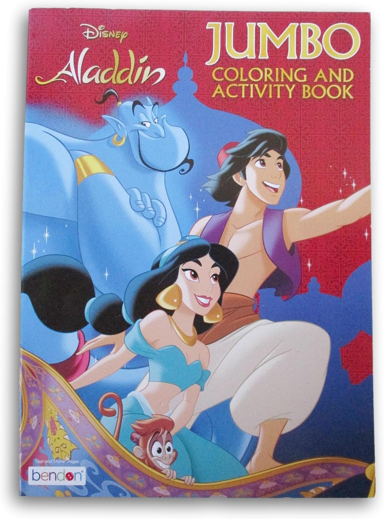 Jasmine & Aladdin Coloring Activity Book - 80 Pages