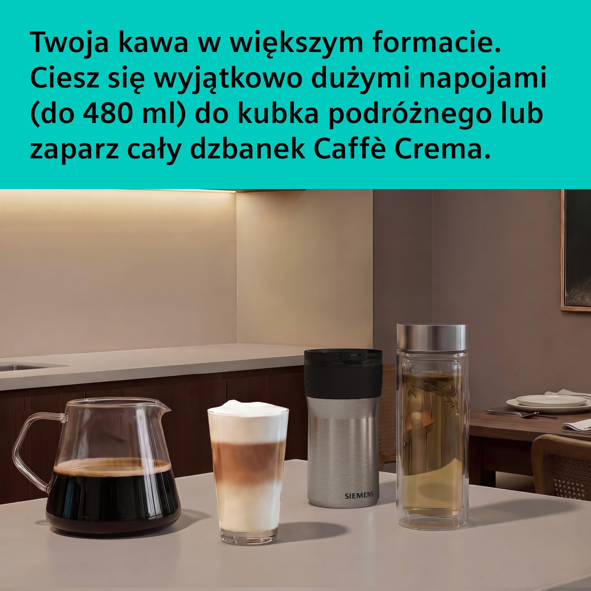 Siemens, automatyczny ekspres ciśnieniowy, EQ900 plus iAroma, automatyczne czyszczenie i odkamienianie, spersonalizowane ustawienia smaku, precyzyjne mielenie, stal nierdzewna, TQ923EZ3