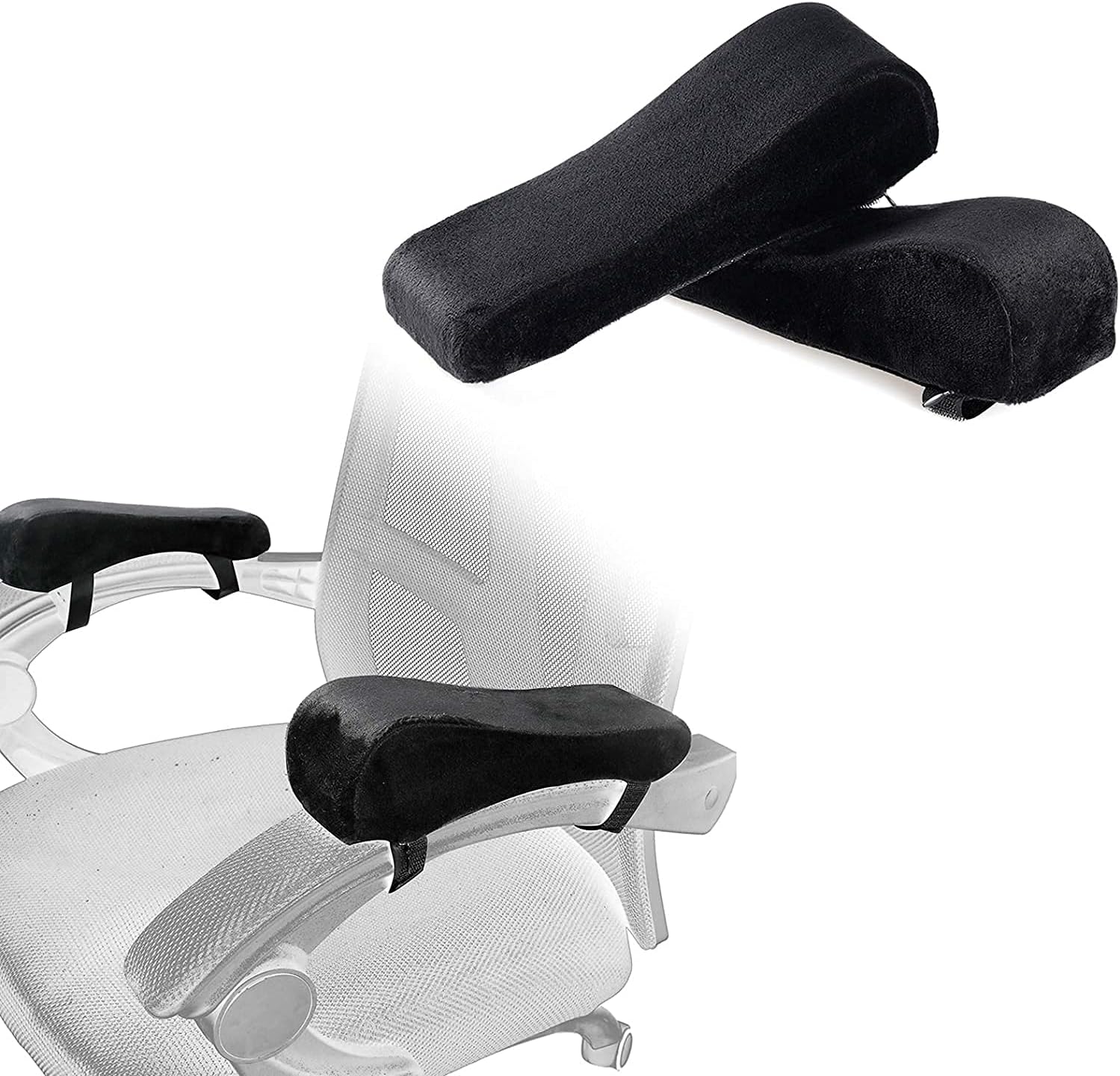 GT Office Chair Armrest Pads, 2 Pack Memory Foam Chair Arm Cover, Elbow