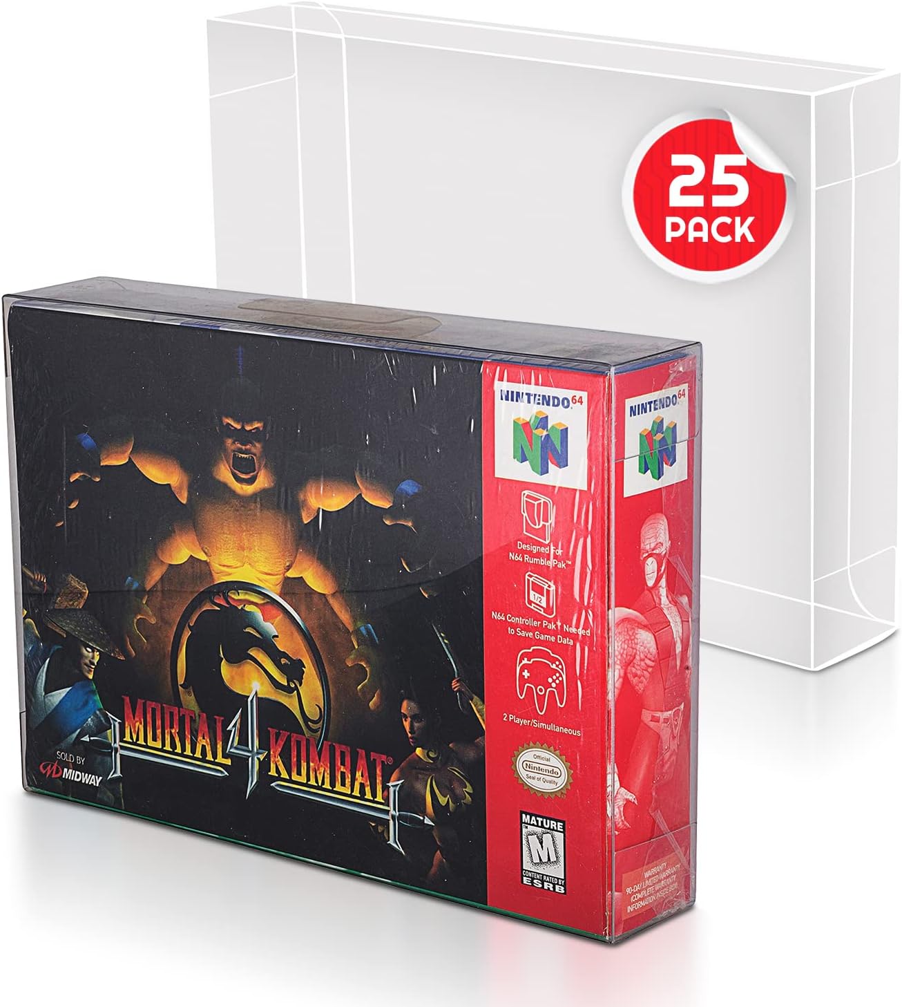 Video Game Box Protector for SNES / N64 Games 0.40MM Thick, AntiDust