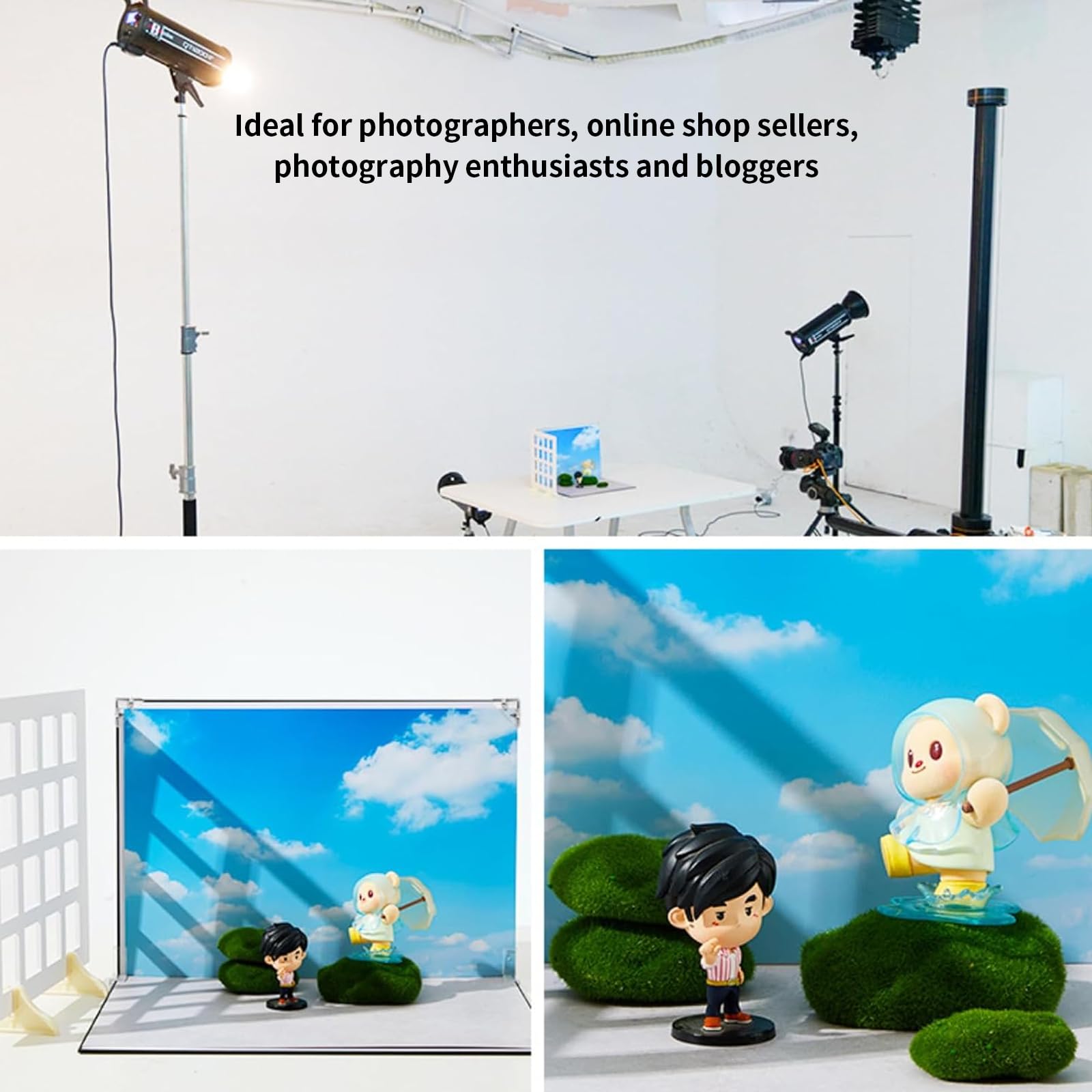 Tła fotograficzne do fotografii żywnościowej, 2 sztuki, dwustronne tło papierowe, 24 wzory i 1 sztuka reflektora fotograficznego A3, mały zestaw Backdrop Board do studia fotograficznego, biżuteria