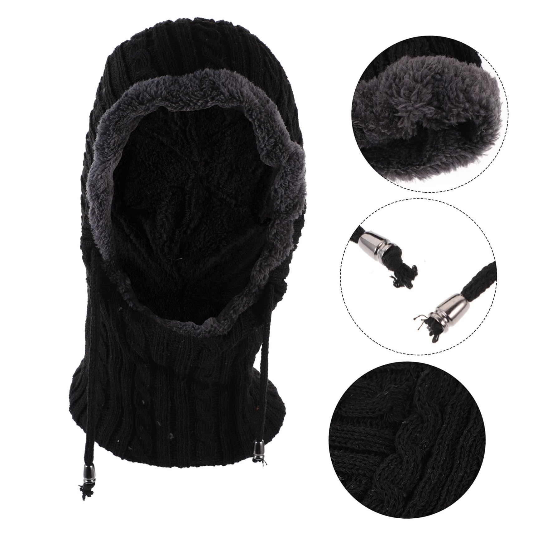 Beavorty Cappello in Maglia di Pile Nevicare Berretto da Donna Maschere da Sci Sciarpa da Sci Cappelli per Le Donne Cappello per Le Donne Cappelli per Uomo Uomini Scaldacollo Rosso