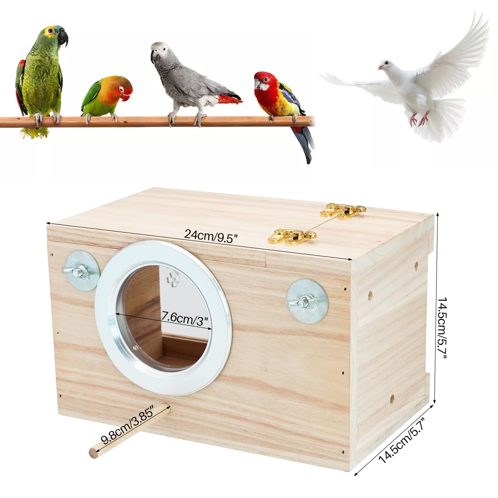 Budka lęgowa Budgie Budka lęgowa dla ptaków Budka lęgowa dla ptaków Rudzik Wróble Gniazdo dla kanarków (średnie)