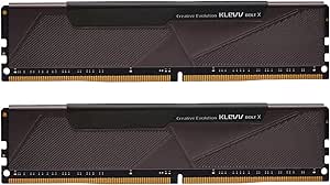 Klevv Bolt X 32GB kit (16GB x 2) 3200MHz Mémoire RAM Gaming DDR4-RAM XMP 2.0 Non-RVB Haute Performance Surcadençage