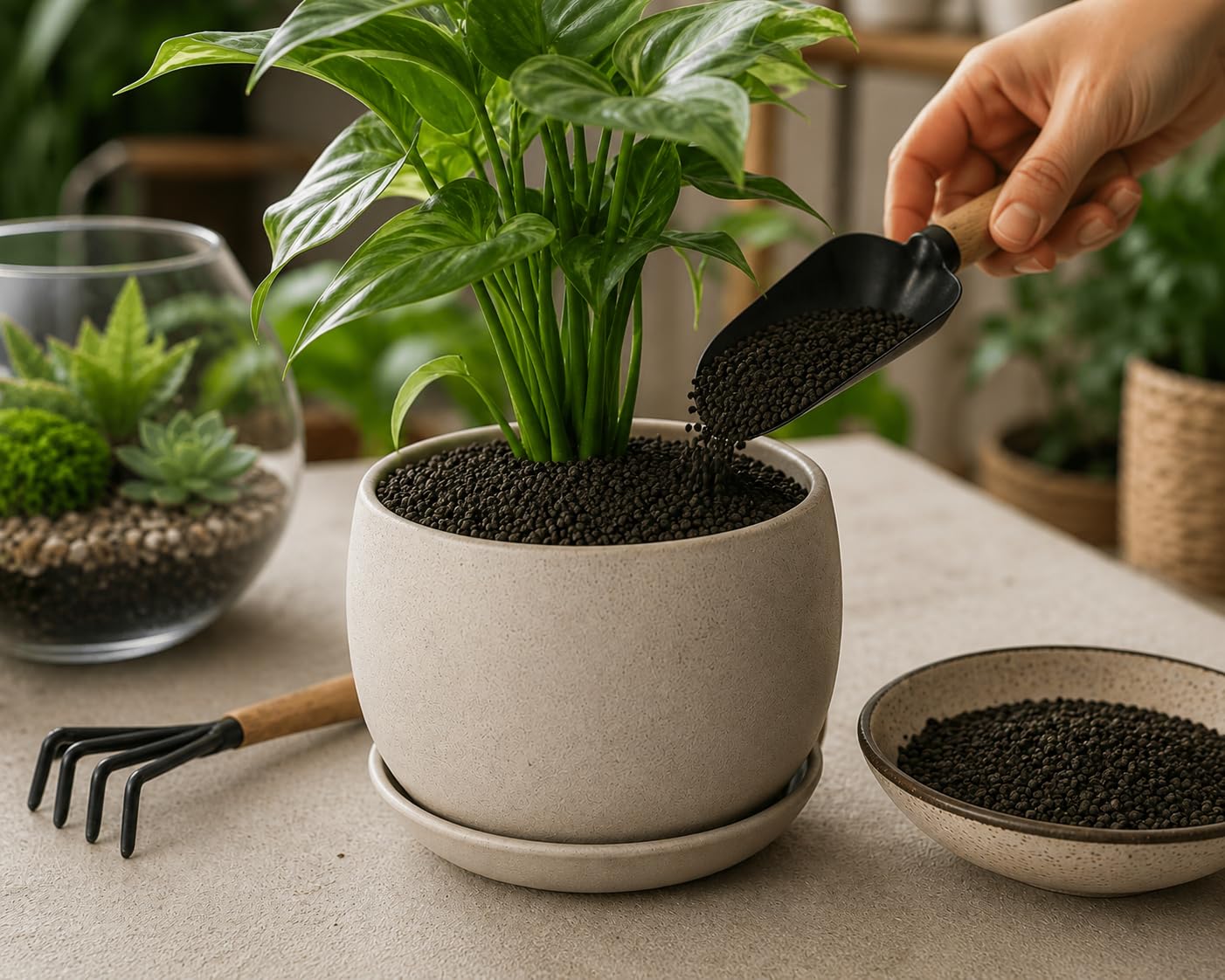 Valoak Sabbia Silicea 5 kg – Graniglia Quarzifera per Piante, Orto e Acquari | Drenaggio e Supporto Vasi | Fondo Acquario Naturale | Materiale Inerte | Made in Italy (0,5-3mm)