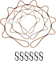 Vista 8 de LOOPROPE Cuerda elástica con sistema de amarre de ganchos Correa de carga ajustable Sin nudos Camión, RV, ATV, camping, accesorio al aire