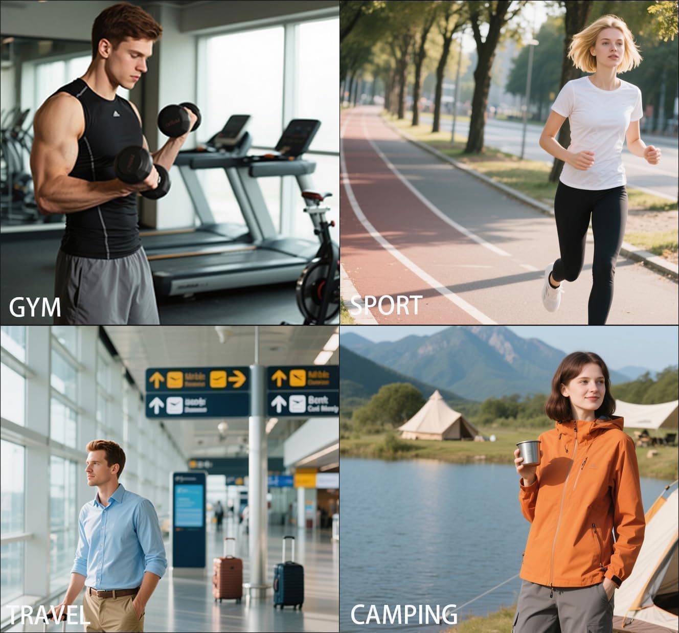 100L Extra Large Duffle Bag for Travel, 3 In 1 Travel Duffel Bags for Men and Women, Foldable Duffle Backpack for Traveling, Grey - Image 7