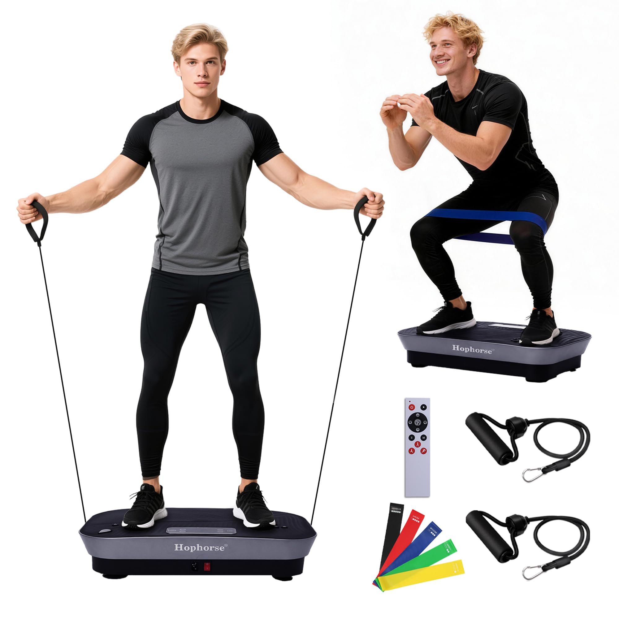 Vibration Plate Machine 180 Speeds Shake Plate for Lymphatic Drainage Weight Loss Vibrating Fitness Platform 460LB Capacity Whole