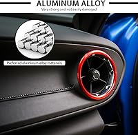 Vista 6 de JWWY para Camaro Anillo de Protección de Salida de Ventilación de Aire Acondicionado para 2017-2025+ Chevy Camaro Accesorios Interiores de Aleación