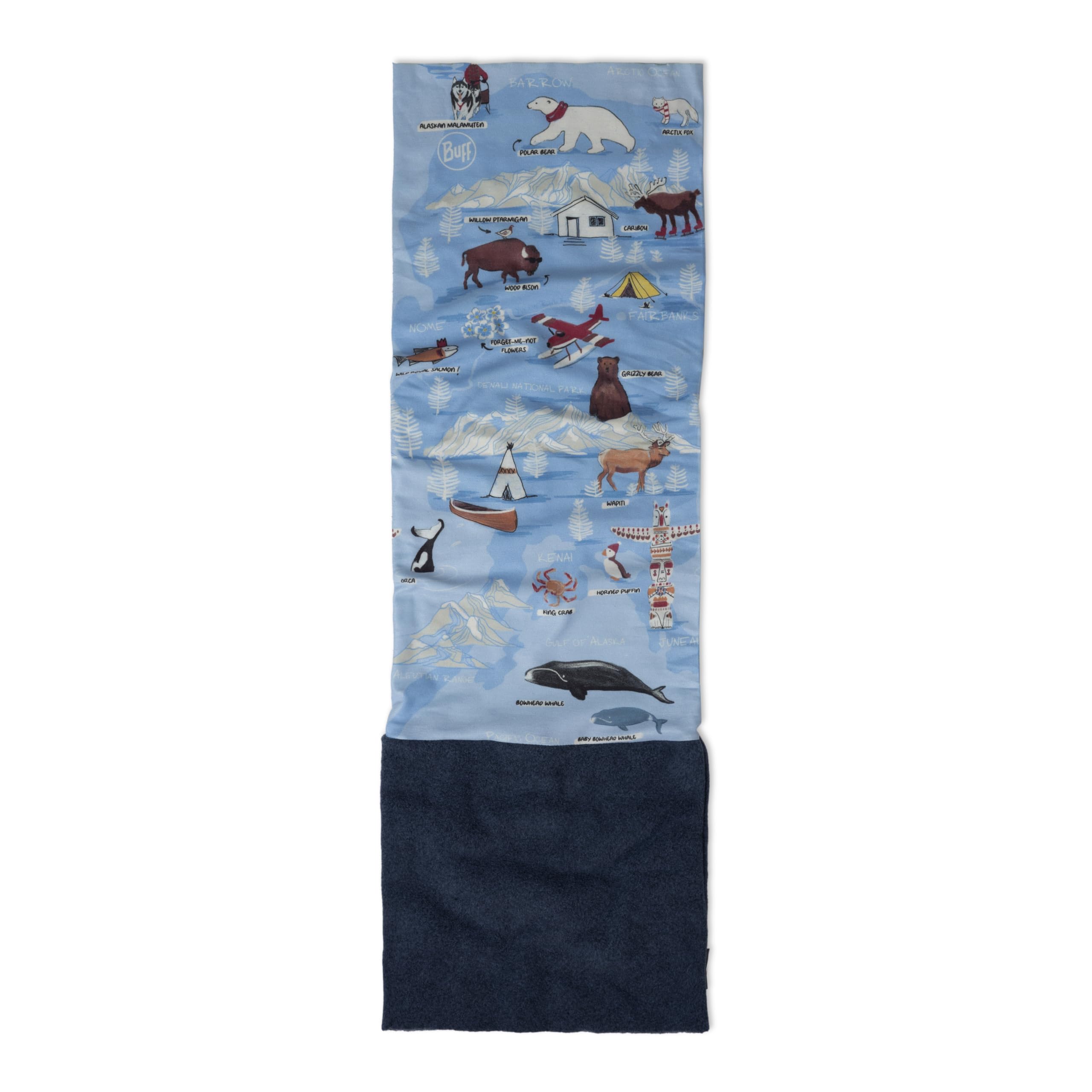 Buff®| Polar Multifunktionstuch Tour de cou Garçon Fille, Multifonctionnel, Chaud, Doublure, Confortable, Doux, Taille unique