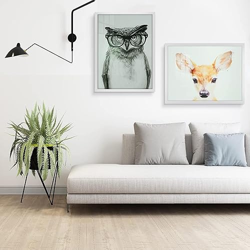 Vista 225 de Frametory, Portarretratos negro de 16 x 20 pulgadas, para fotos de 11 x 14 pulgadas con paspartú, molduras anchas (16 x 20 pulgadas, negro)