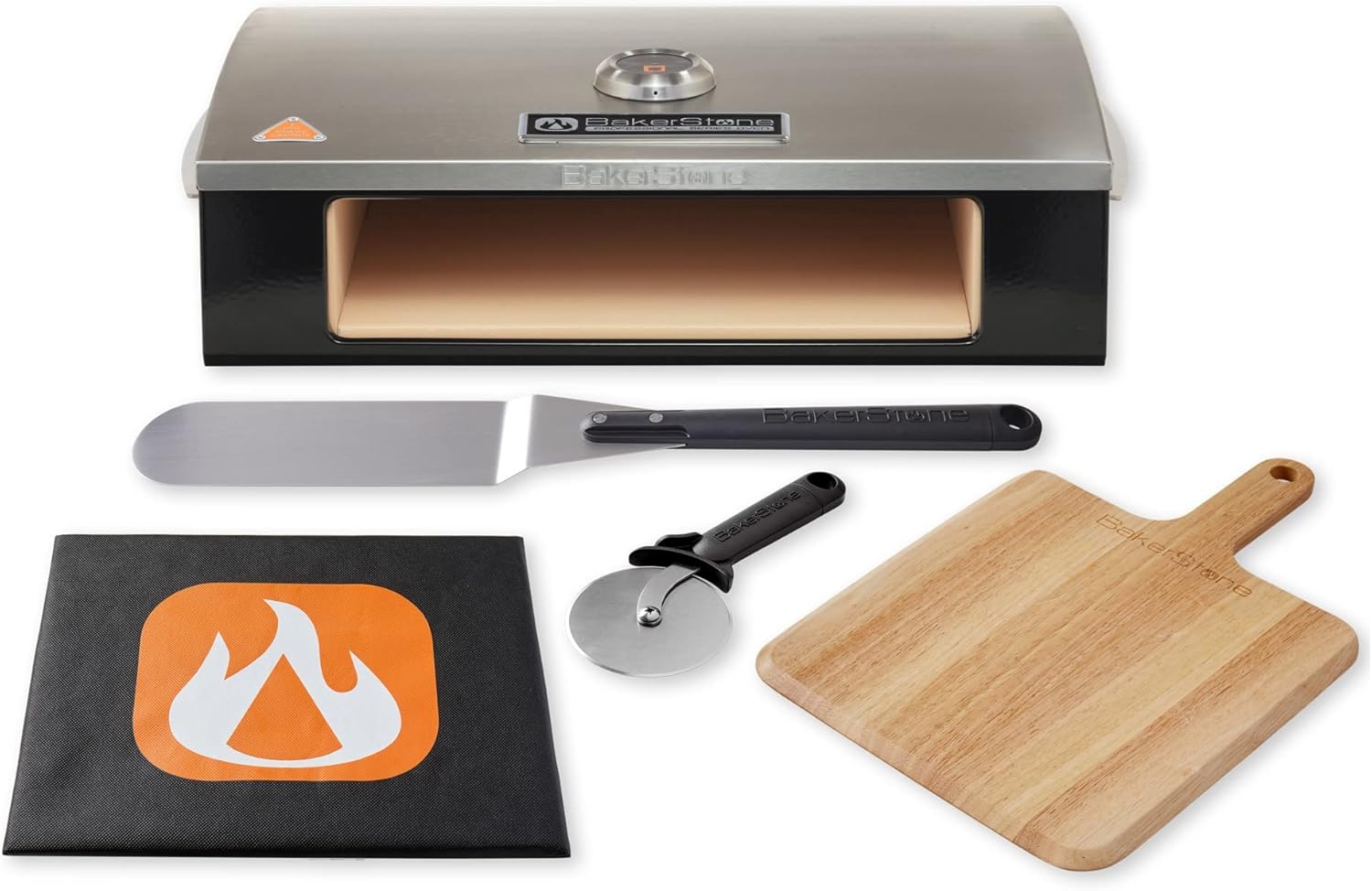 BakerStone Pizza Oven Box Kit With Pizza Stone, Pizza Peel And Dust Cover, Outdoor