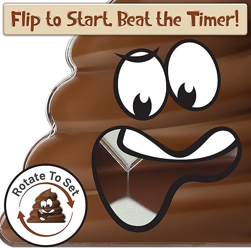 Miniatura 2 de Funwares Temporizador de baño: divertido temporizador de arena de 5 minutos para chicos que pierden el tiempo en el baño, regalo de broma para papá,