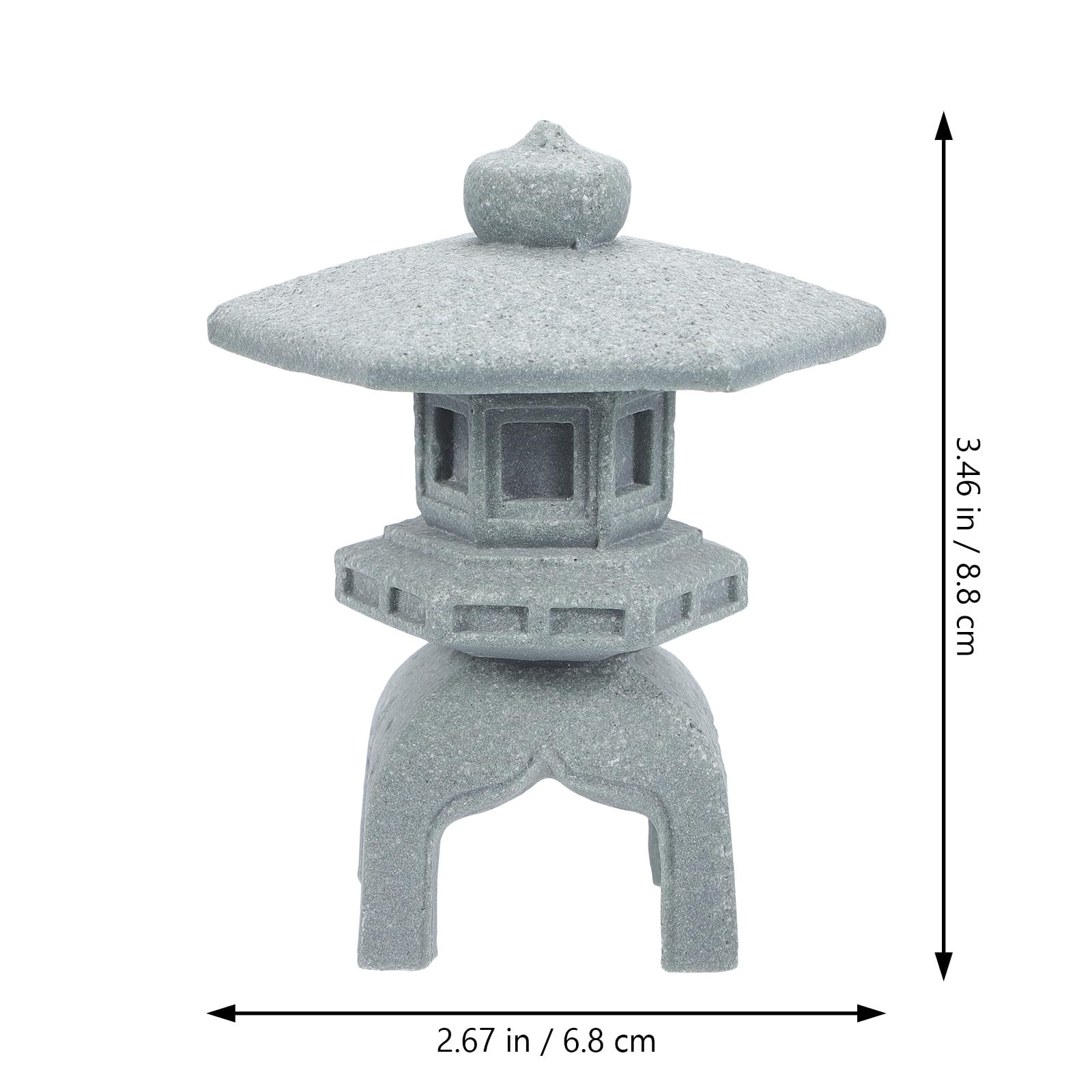 Stone Pagoda Lantern Garden Ornament