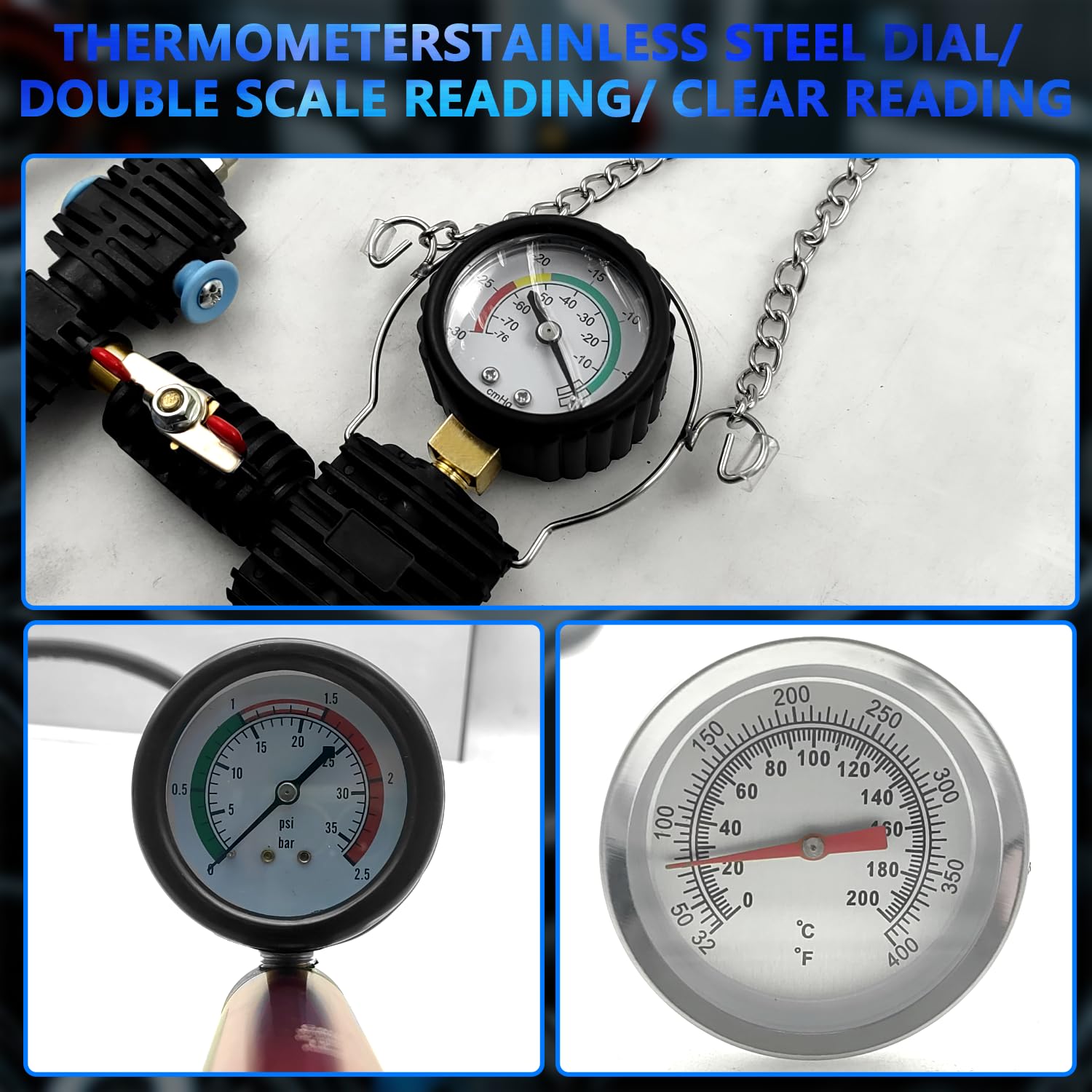 ZKTOOL Kit Riempimento Liquido Raffreddamento Sottovuoto | Strumento Ricarica Antigelo Auto | Generatore Vuoto EV15 - Foto 8