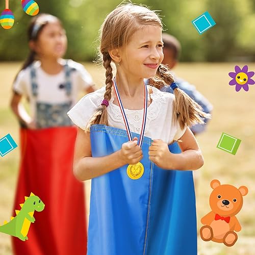 Miniatura 4 de 40 bolsas de carreras de sacos de papas, bolsas grandes para juegos de césped al aire libre, juegos de fiesta para niños y adultos, fiesta familiar