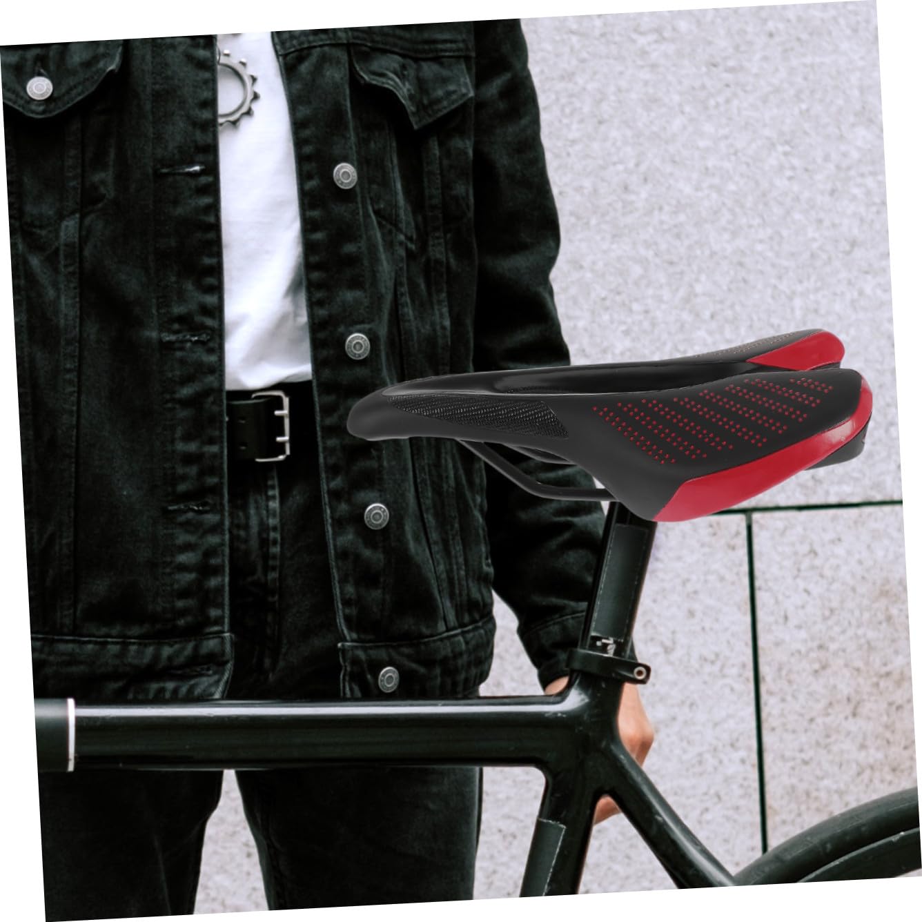 Hemobllo Asiento de Bicicleta cojín del Asiento sillín montaña Acolchado Asiento para Bicicleta Asiento Bicicleta Asiento de Ciclismo al Aire Almohadilla Poliuretano