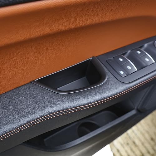 Miniatura 9 de TOYCIDFG Caja de almacenamiento lateral de puerta frontal para Alfa Romeo Giulia 2017-2020 con reposabrazos para teléfono, caja de almacenamiento