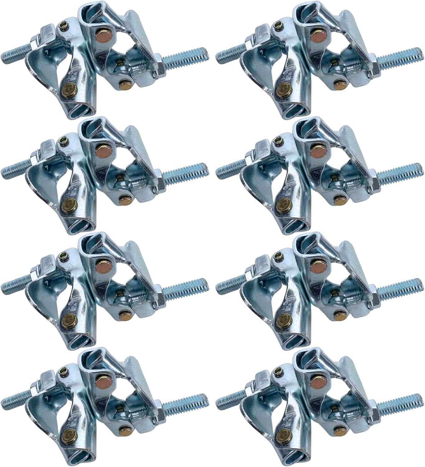 8 Pack Scaffolding Couplers, Scaffold Clamps for 1.1-1.4 inch (28-35mm) OD Tube (Right Angle Coupler)