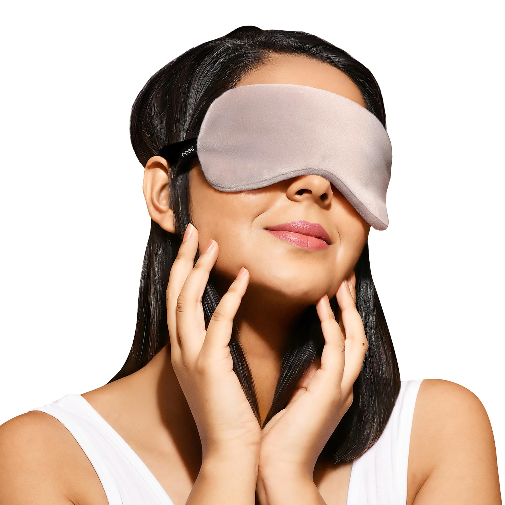 Ross Breathable Fabric Sleep Eye Mask – Ultra-Soft, Smooth & Cozy with Adjustable Strap for Ultimate Comfort, Light Blocking & Deep Sleep – Perfect for Travel, Meditation, Naps, Relaxation & Stress Relief - Grey-image-21