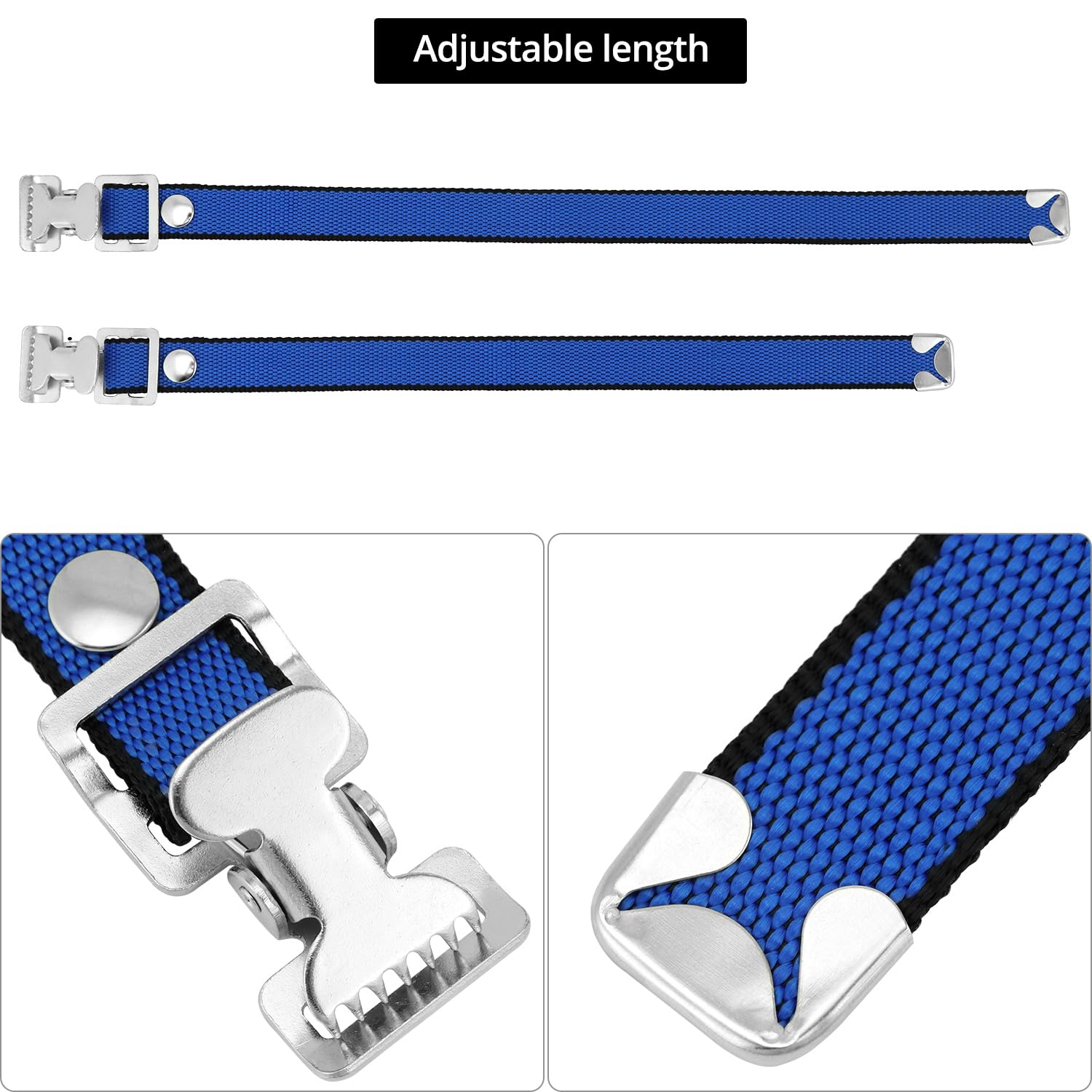 QWORK Drywall Stilts Straps Kit - 4PCS Adjustable Universal Stilts Replacement Straps, for Home Improvement, High Wall Painting image 3