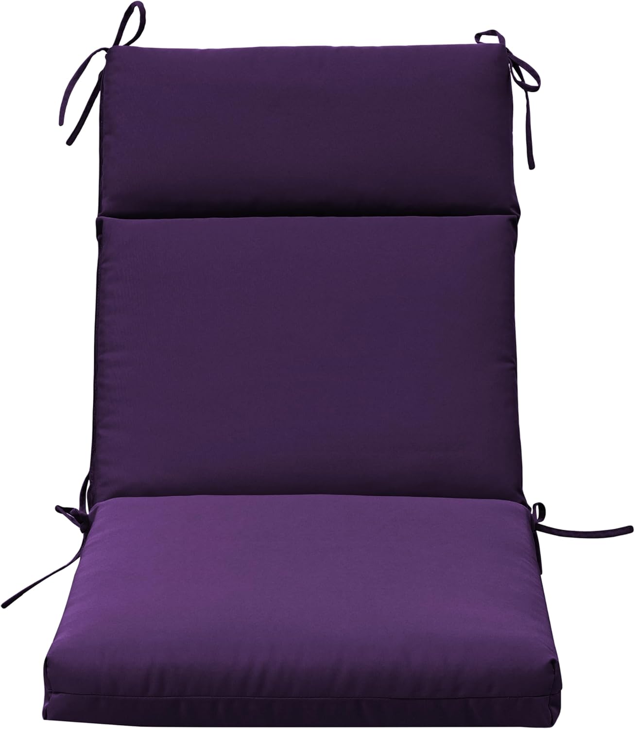 QILLOWAY High Back Outdoor Rocking Chair Cushion - Weather Resistant Polyester Foam Cushion for Patio,Purple