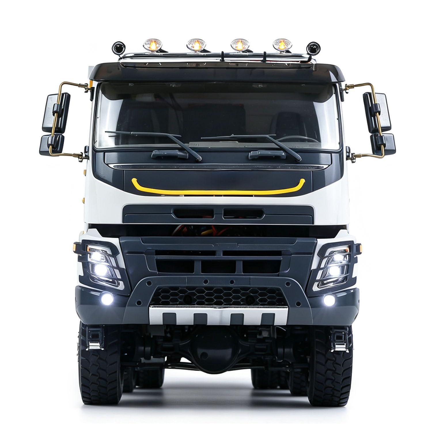 TOUCAN RC HOBBY 1/14 JDM Rc Modello Metallo Idraulico 8X8 Rc Dumper Truck 2Speed Assi Differenziale Blocco Luce Suono