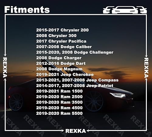Miniatura 3 de Rexka 20 piezas de parachoques trasero y guardabarros retenedores para 5160260-AA Jeep Patriot Compass Chrysler 200 300 Pacifica Dodge Caliber