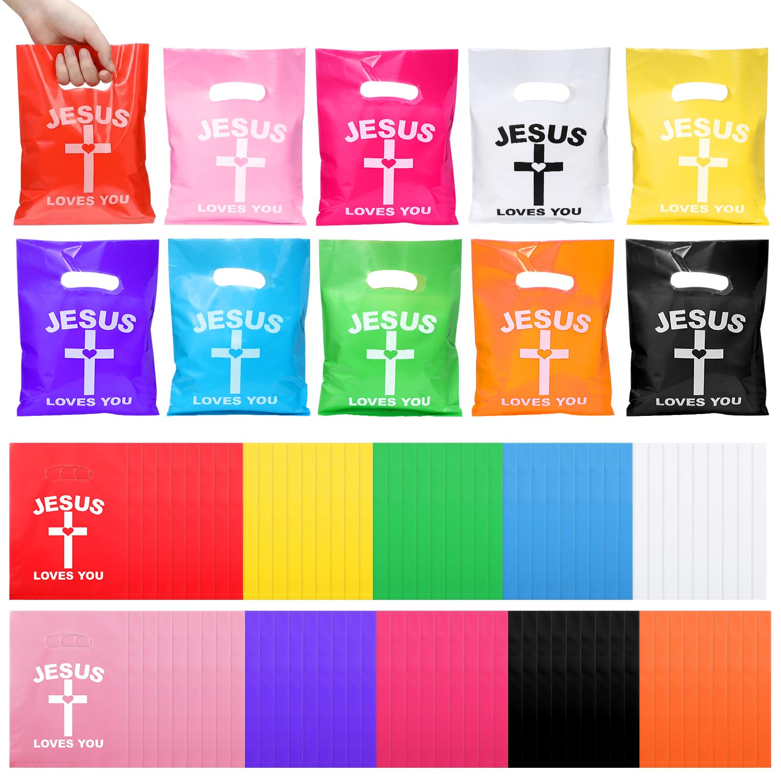 Amazon.com: Gilprop 50 Pcs Jesus Loves You Gift Goody Bags