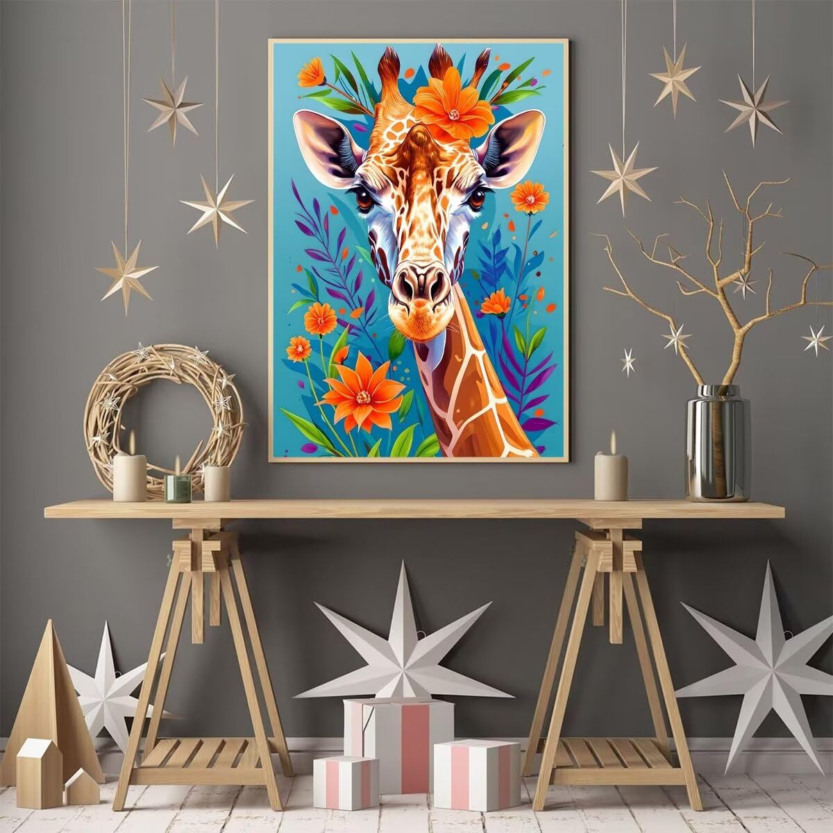 Kit De Peinture Par Numéros Pour Adultes Débutants - Animal - TOILE - Imprimé animal
